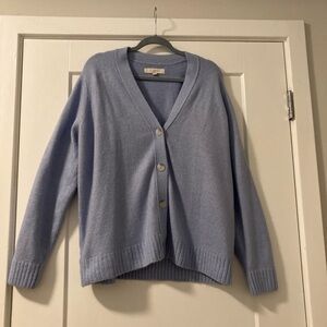Loft XL Light Blue Cardigan like new